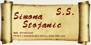 Simona Stojanić vizit kartica